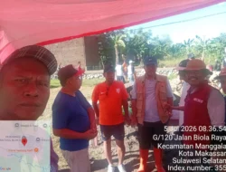 Hartono dan Camat Manggala Hadiri Kerja Bakti Pembangunan Lapangan Multifungsi Blok 10