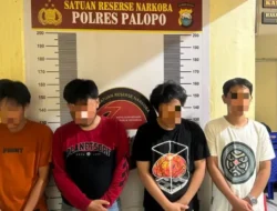 Satresnarkoba Polres Palopo Amankan 4 Terduga Pengguna Sabu di Griya Efata