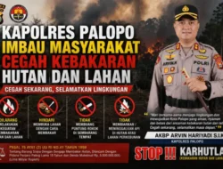 Kapolres Palopo Ajak Warga Tingkatkan Kewaspadaan Cegah Karhutla, Ingatkan Ancaman Sanksi Pidana