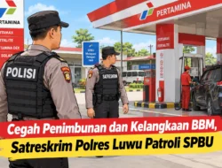Cegah Penimbunan dan Kelangkaan BBM, Satreskrim Polres Luwu Patroli SPBU